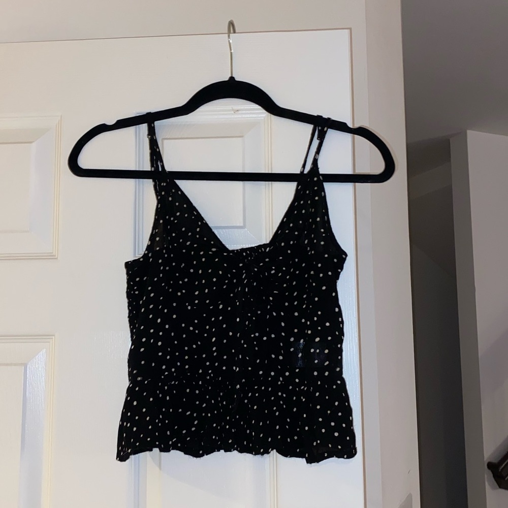 Black Casual Tank Top